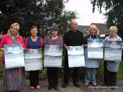 art class in shropshire with artist diane jennings